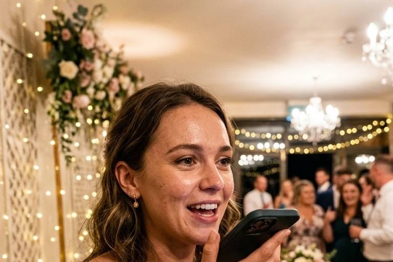 Enregistrement à un mariage