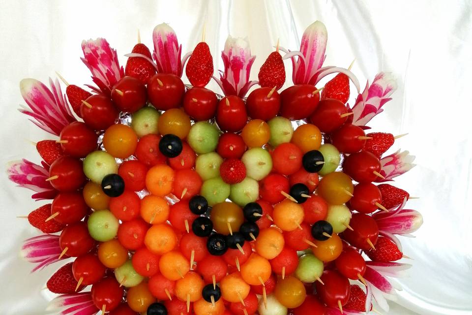 Coeur apéritif sur pied