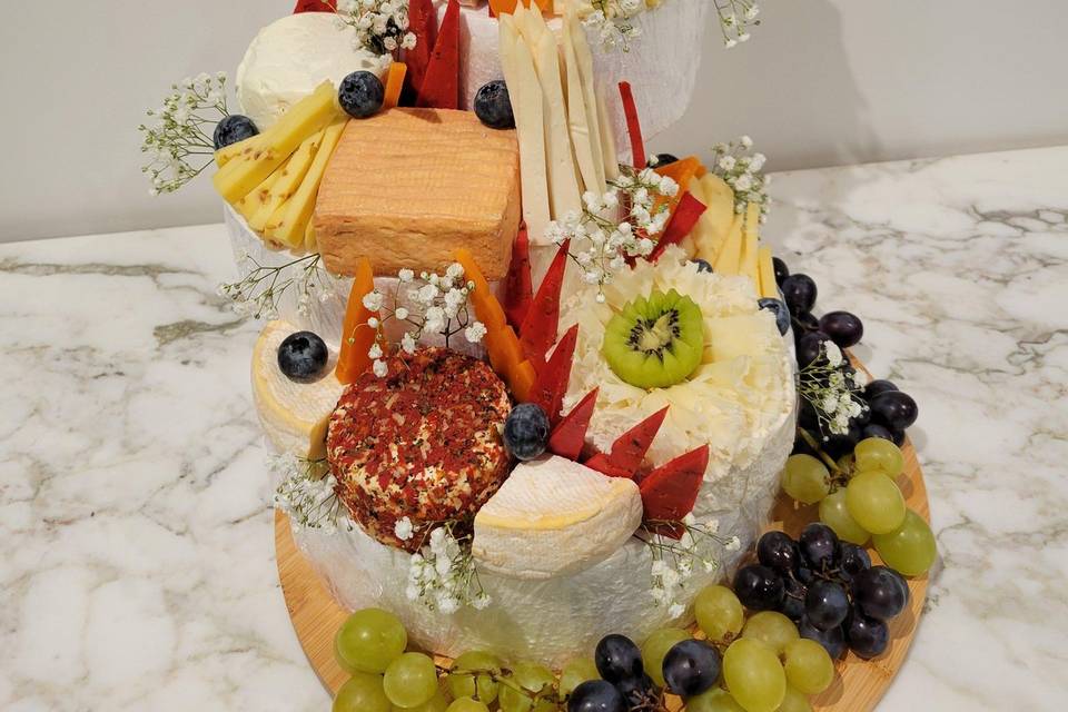 Pièce montée de fromages