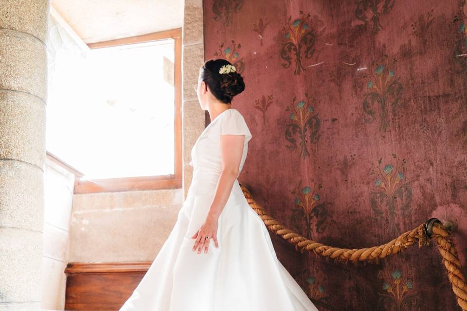 La mariée dans les marches