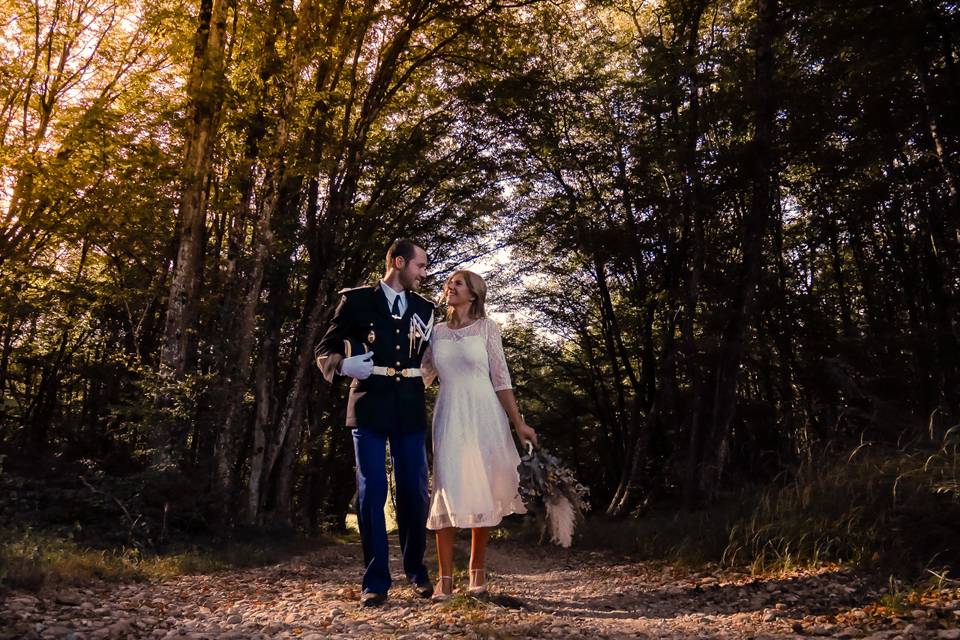 Amélie D wedding militaire