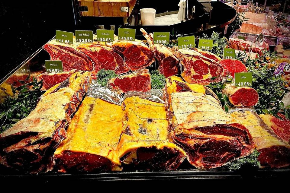 Viandes de boeuf mâturées