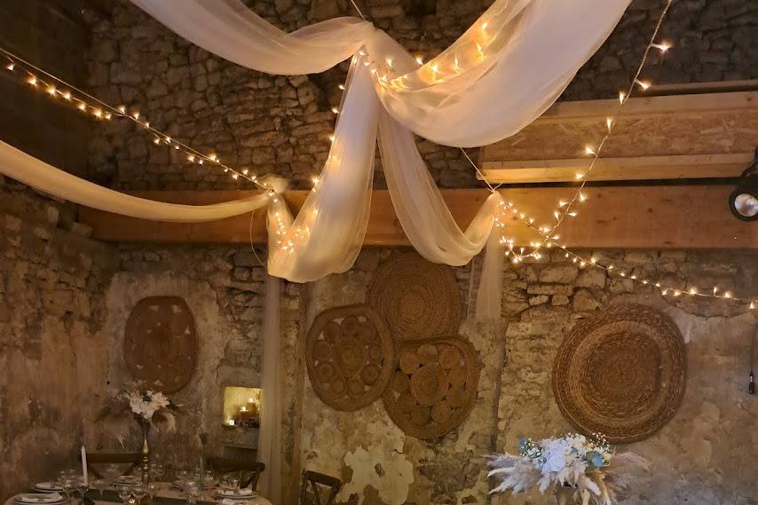 Mariage Bohème vert sauge