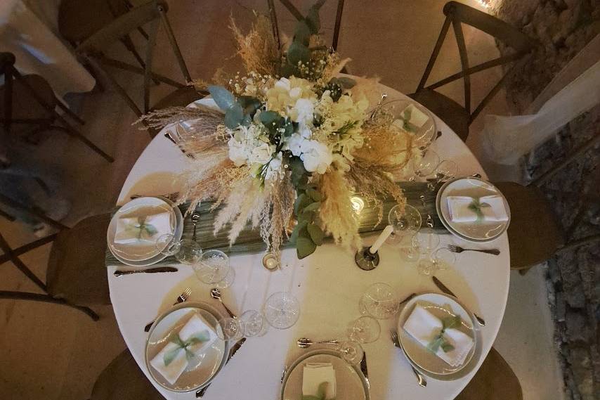 Mariage Bohème vert sauge
