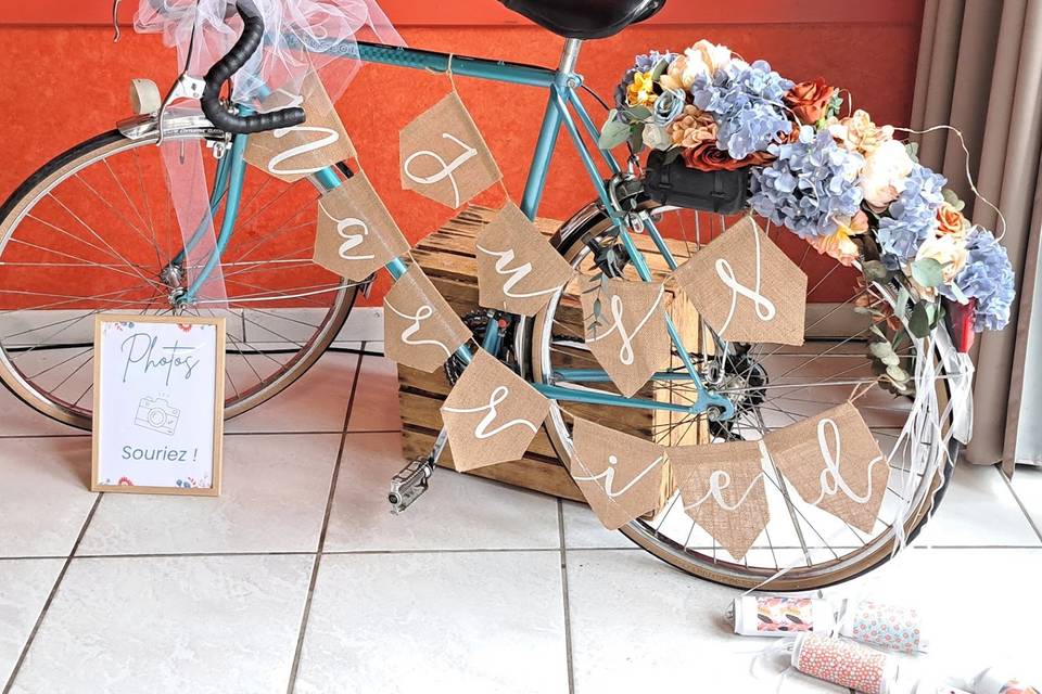 Mariage thème cyclisme