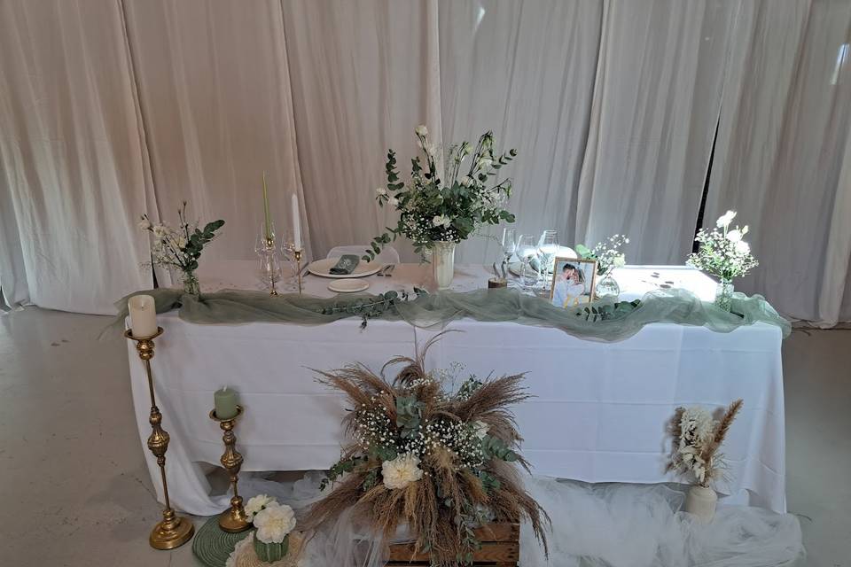 Mariage vert sauge