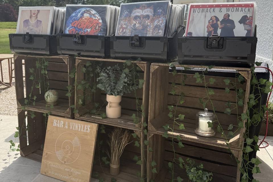 Bar à vinyles