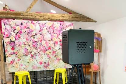 Toile tendue photobooth mariag