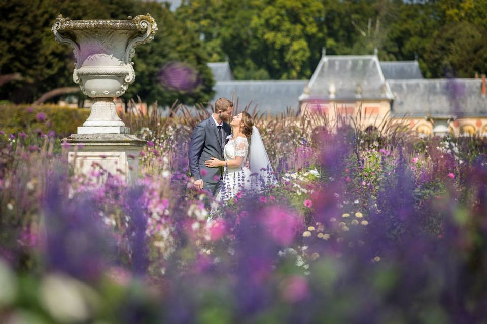 Dans le jardin du château