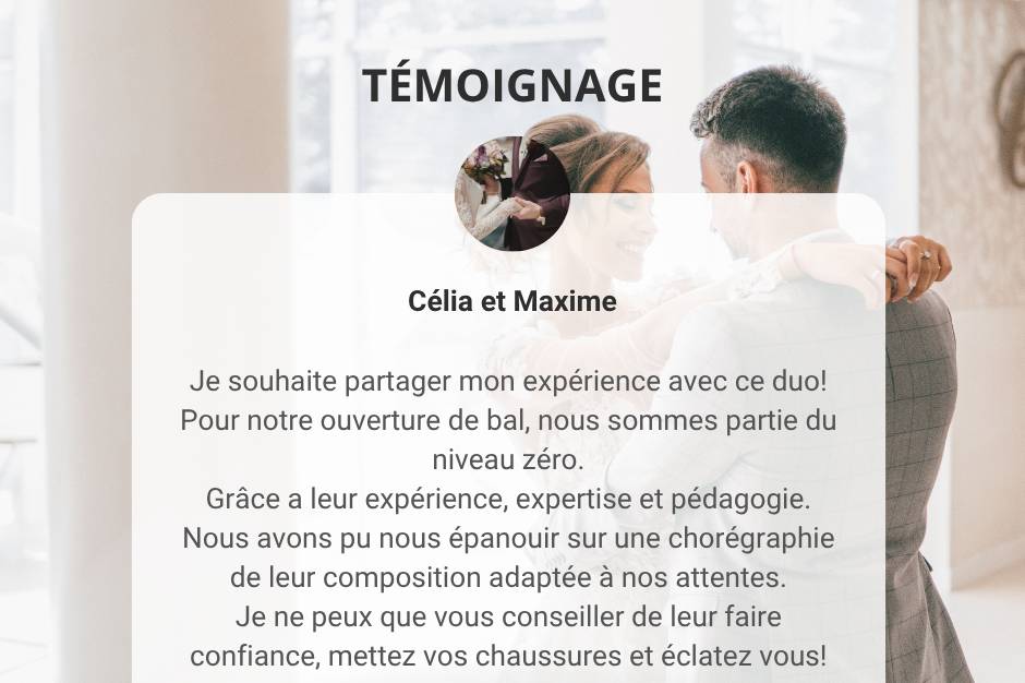 Témoignage Célia et maxime