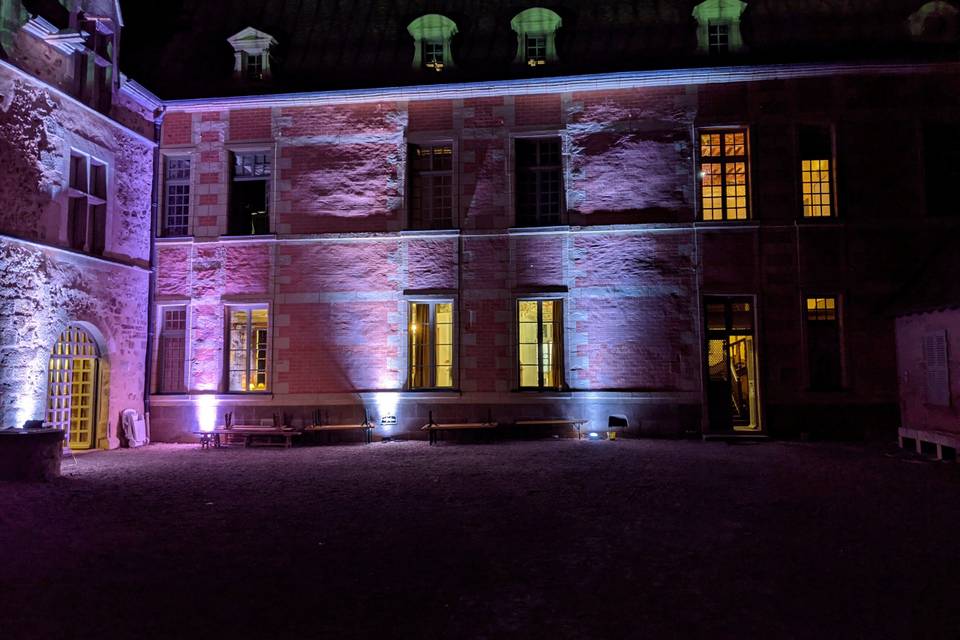 Vue lumière cour intérieure