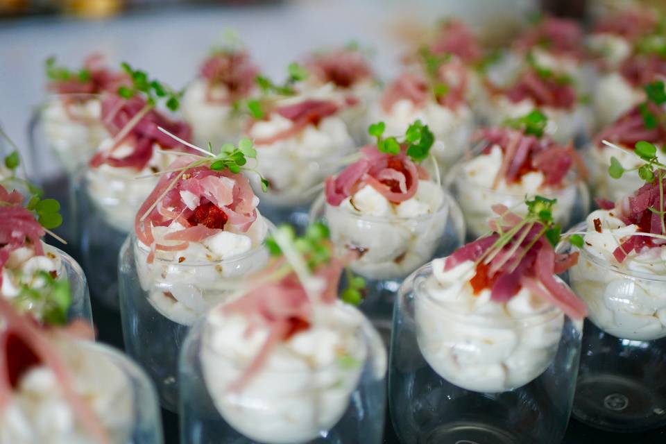 Verrine mousse de chèvre