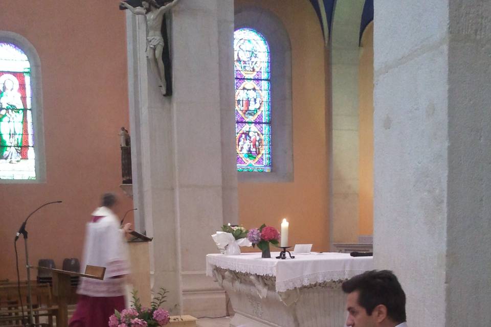 Cérémonie à l'église