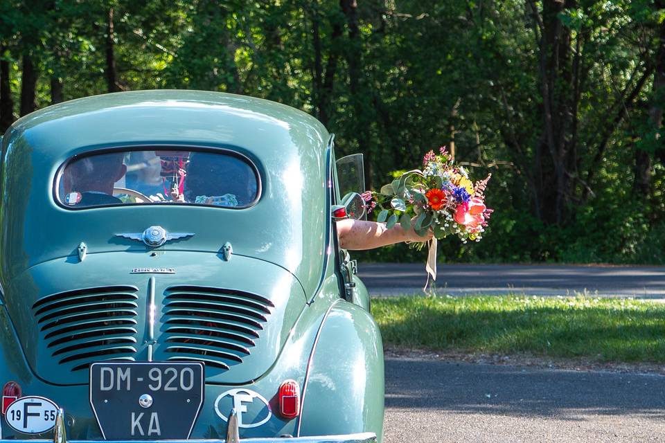 Voiture des mariés