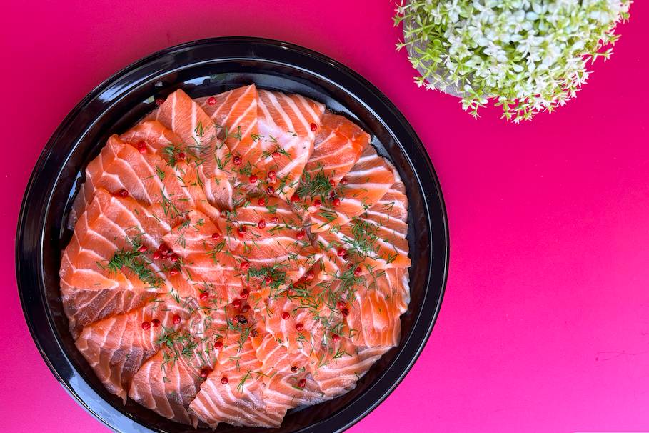 Carpaccio de saumon