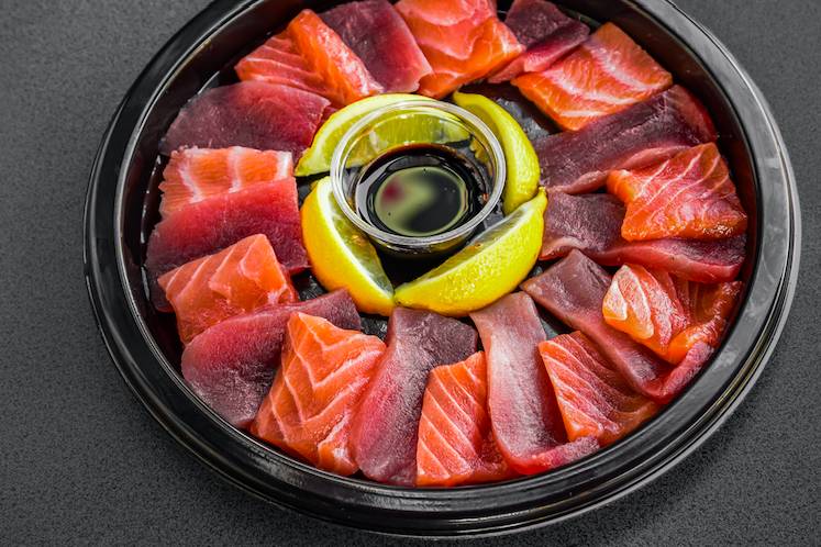 Assiette de sashimis