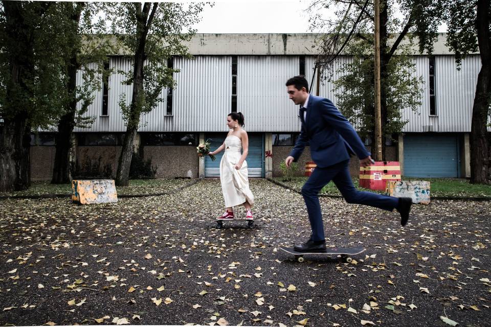 Mariage skate board