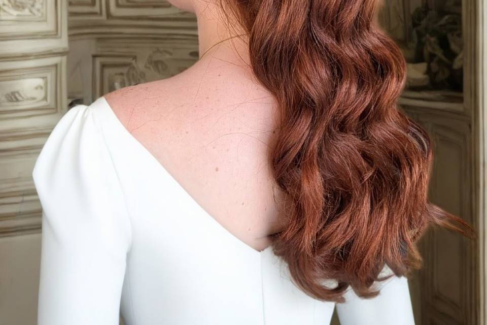 Coiffure wavy travaillé