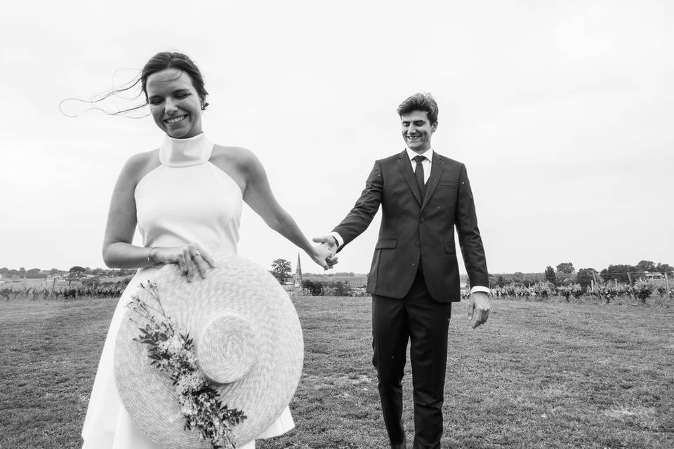 Mariage dans les vignes