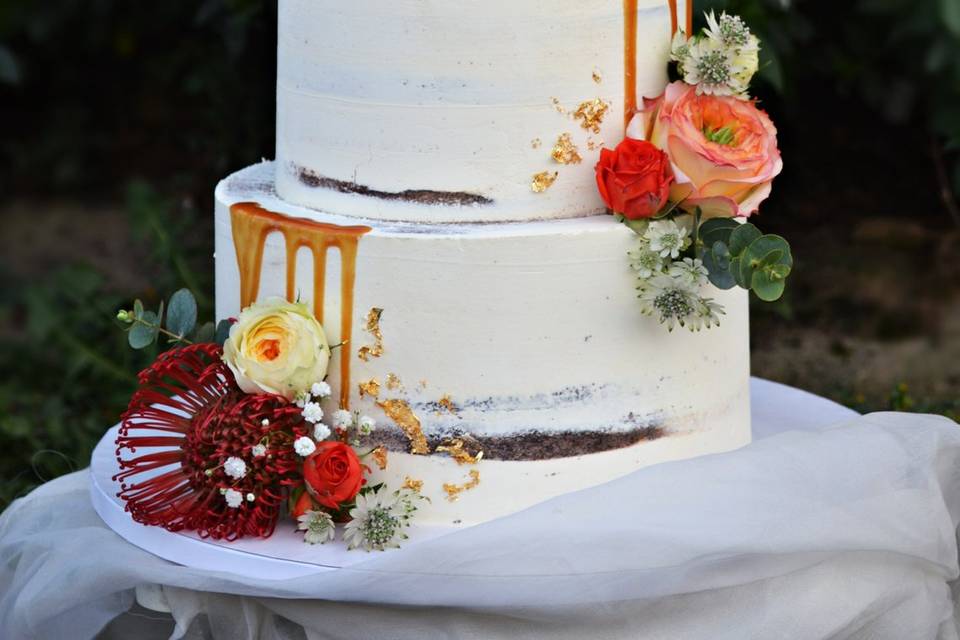 Wedding cake fleuri