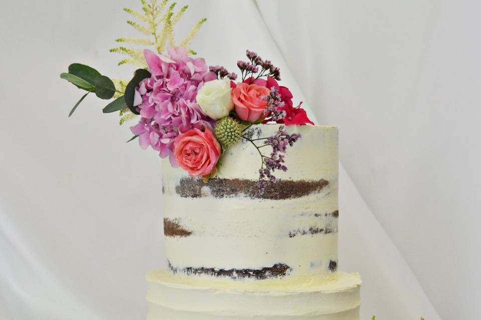 Wedding cake fleuri