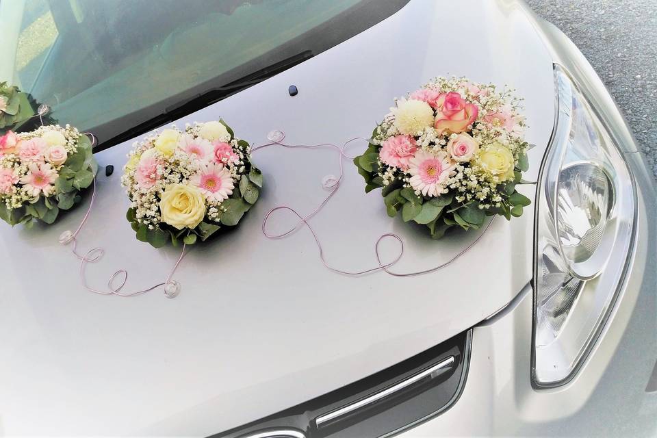 Mariage G&J - déco voiture