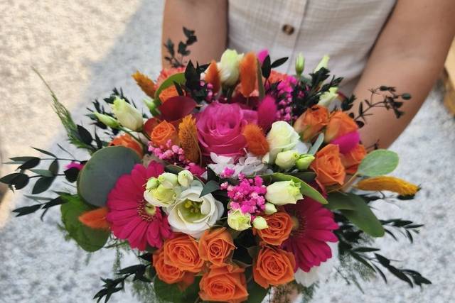 Bouquet de Mariée Coloré
