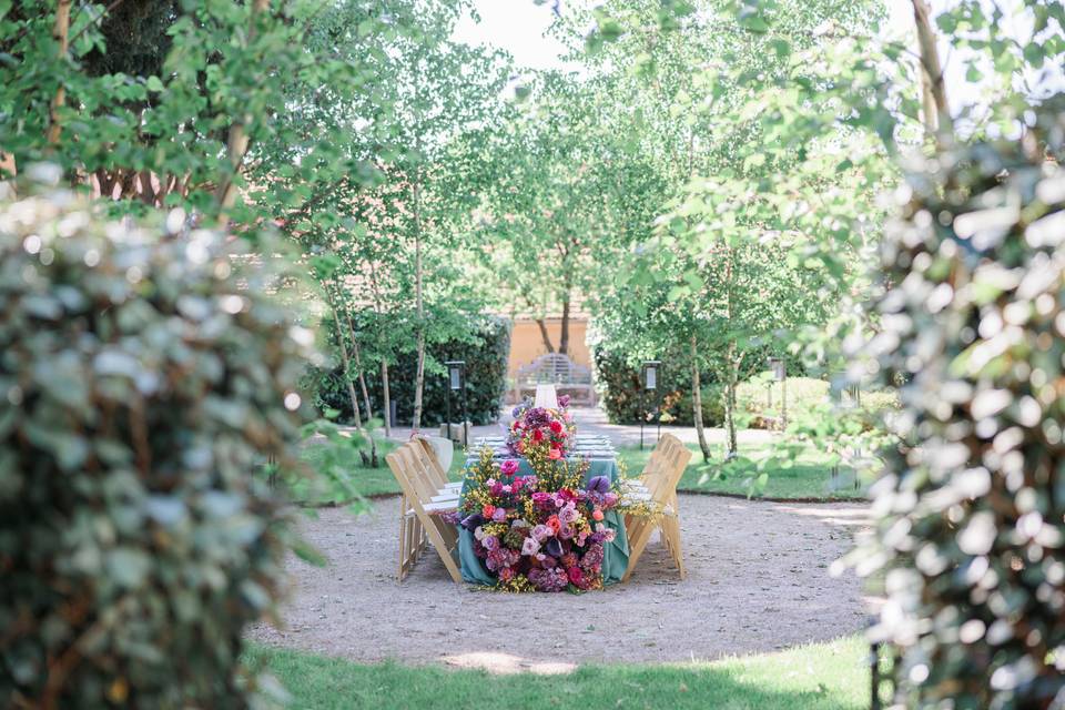 Jardin des fleurs blanches