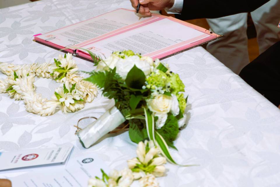 Le bouquet de la mariée