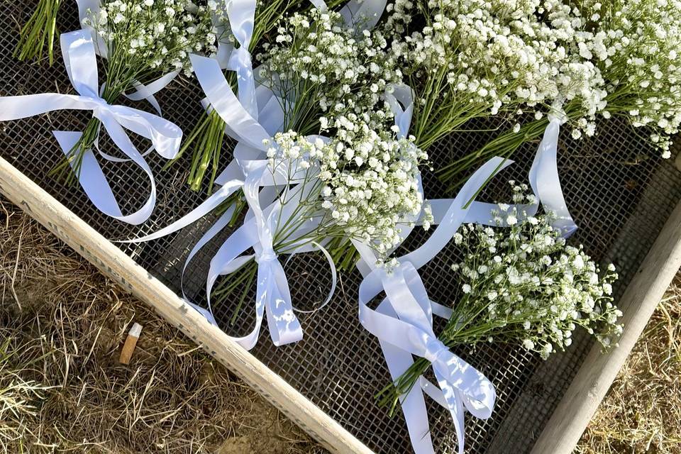 Bouquet demoiselle gypsophile