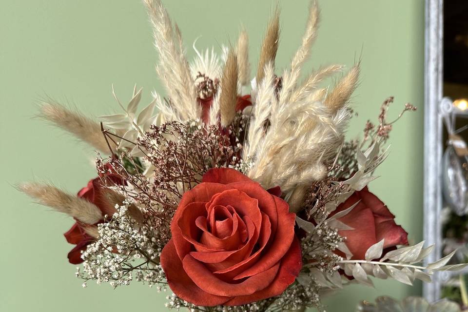 Bouquet de mariée sec