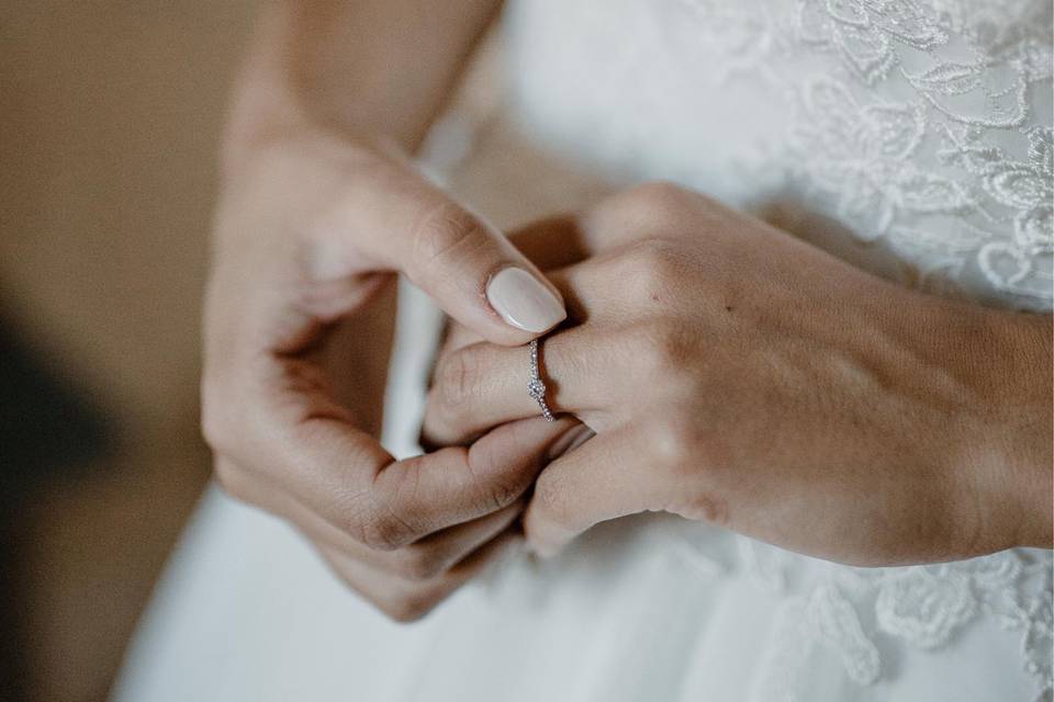 Bague sur la mariée