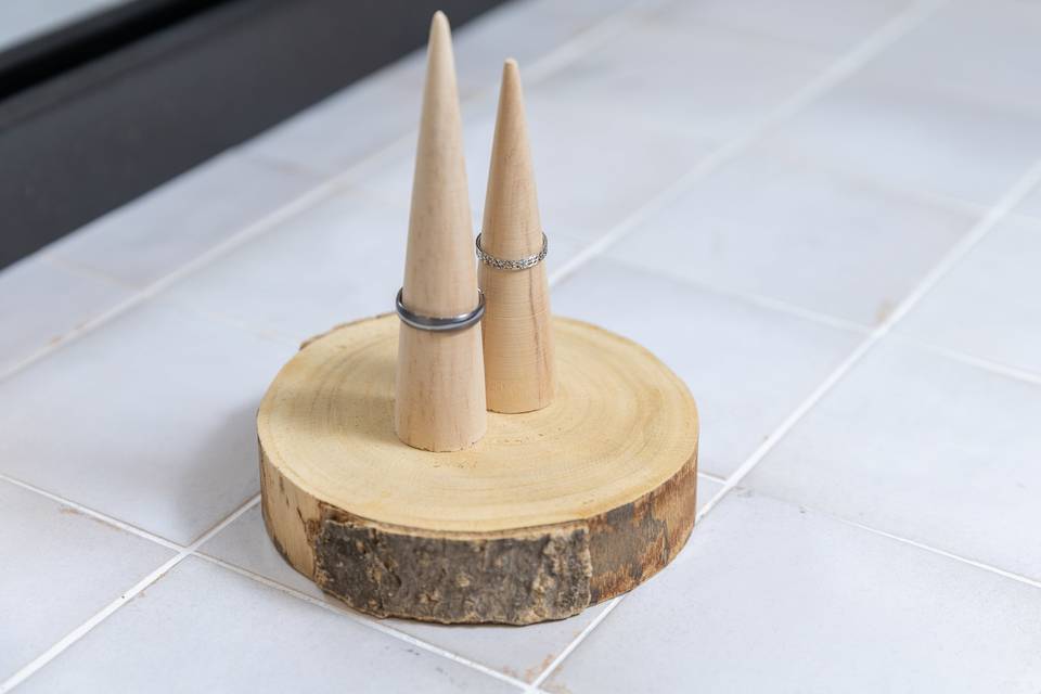 anneaux cones bois