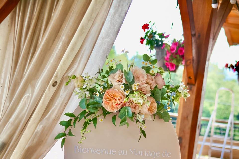 Panneau de bienvenue