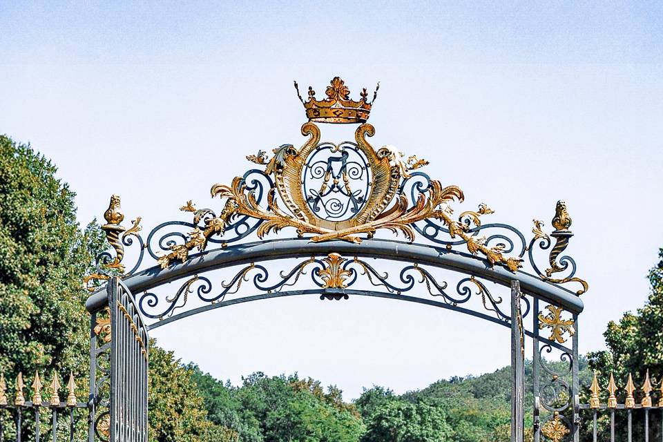 Photo de couple au château