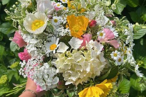Bouquet de mariée de printemps