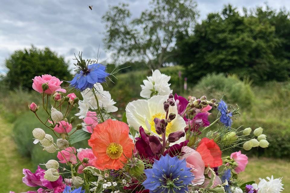 Bouquet de mariée de printemps