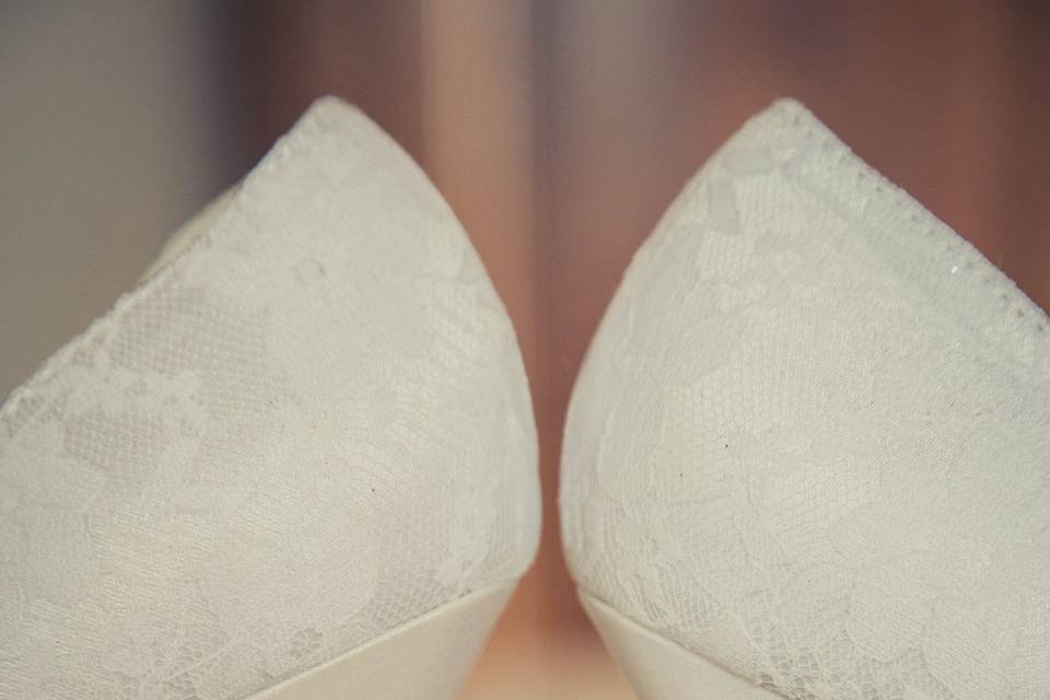 Les chaussures de la mariée