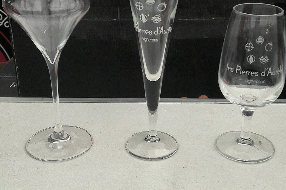 Exemple de travail sur verre