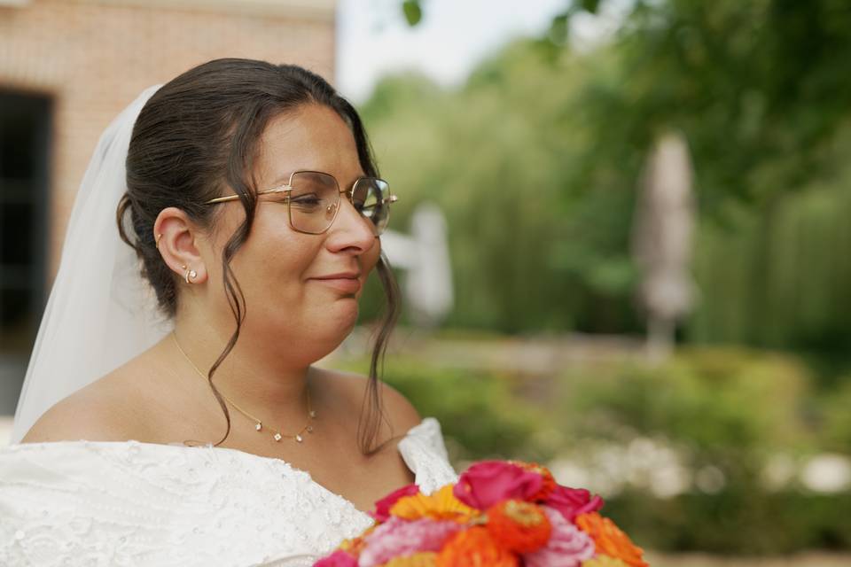 Émotions de la mariée