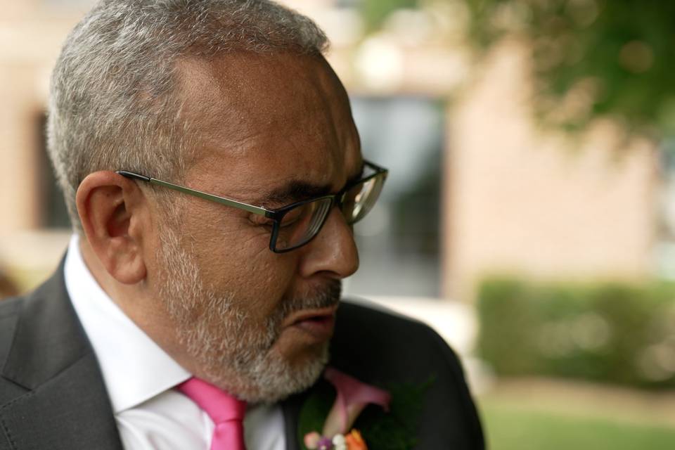 Émotion du papa
