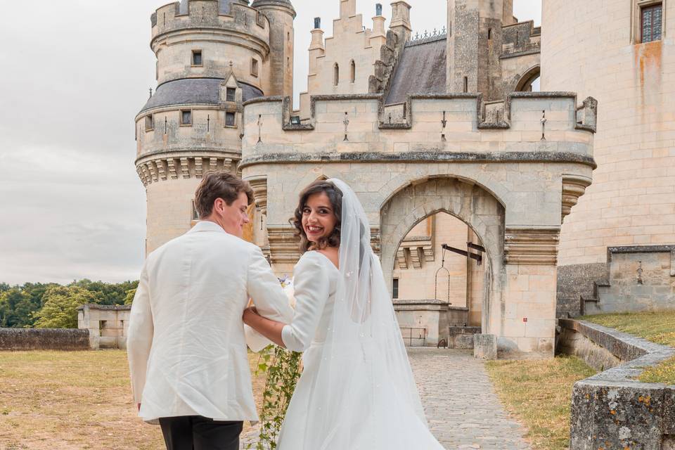 Entré des mariée au chateau
