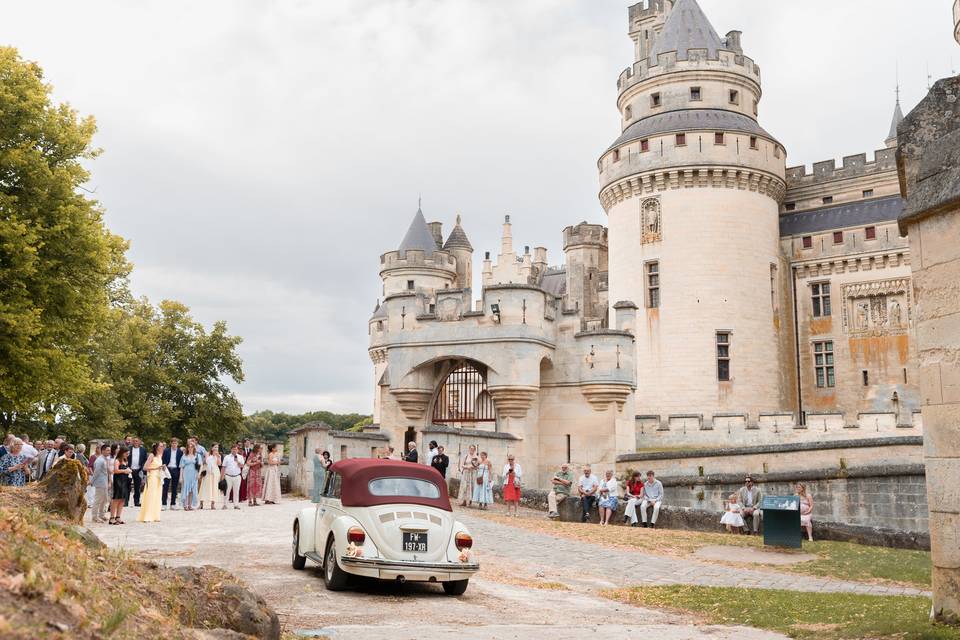 Arrivée au chateau