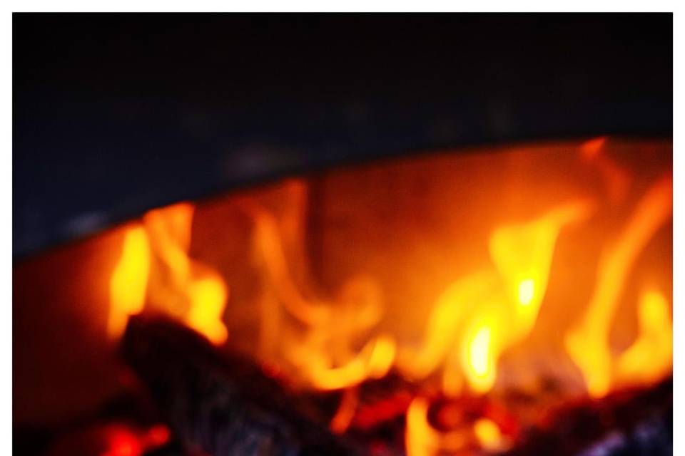 Cuisson feu de bois