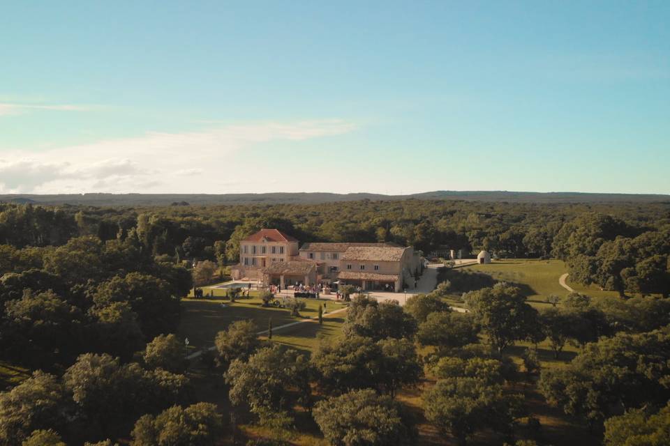 Le domaine vu du ciel