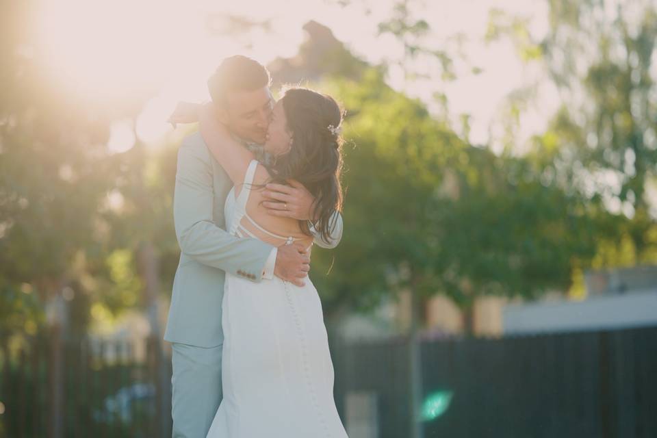 Un baiser au soleil couchant