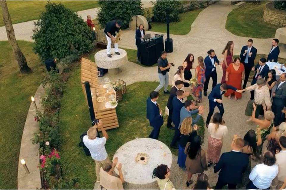 DJ Cocktail mariage vue drone