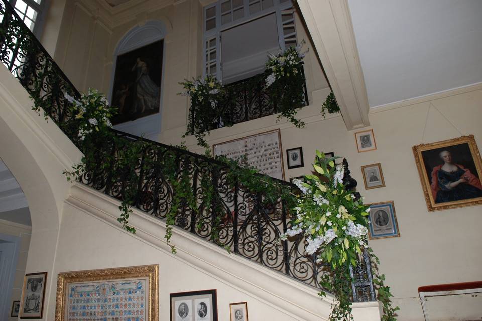 Décoration du grand escalier