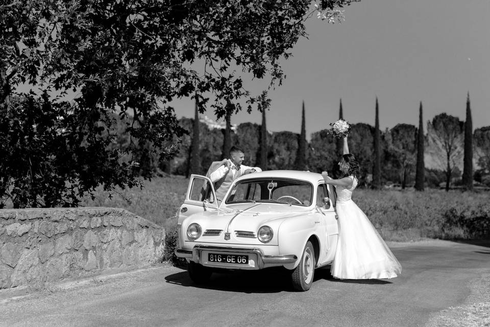 Arrivée en voiture