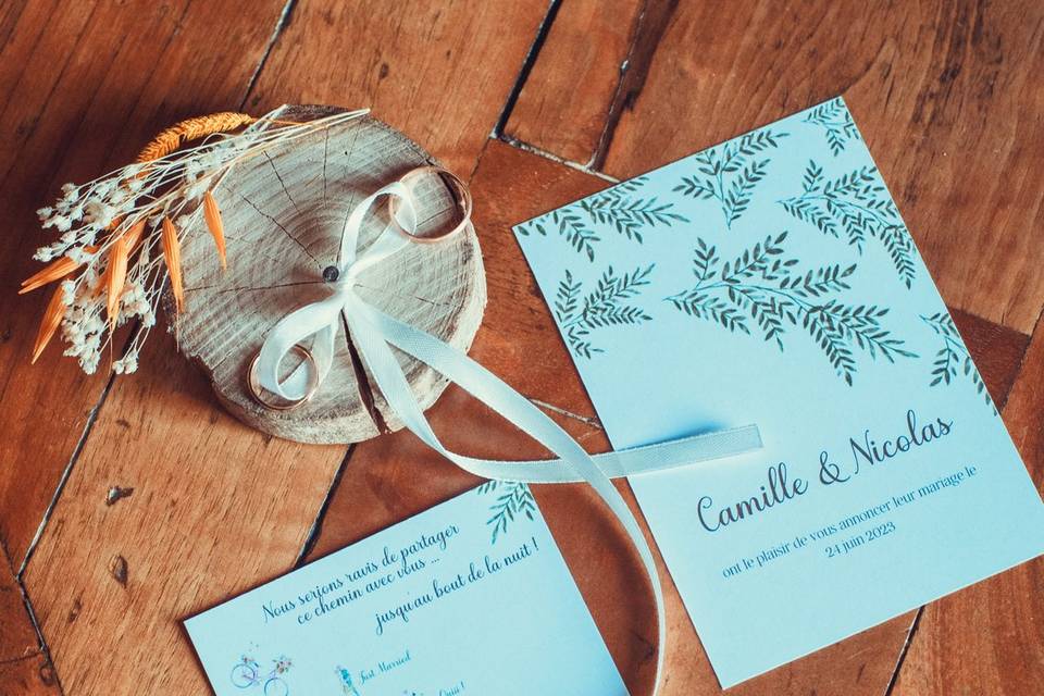 Faire part mariage